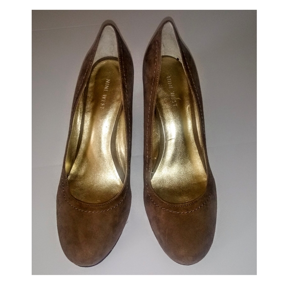 Nine West Suede Kosta Wedge Heels - Picture 2 of 4